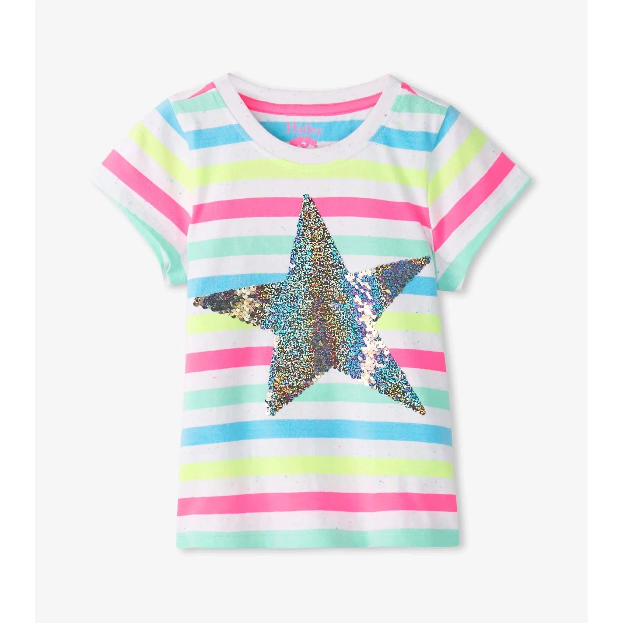 Hatley Summer Sea Stripes Graphic Tee-HATLEY-Little Giant Kidz