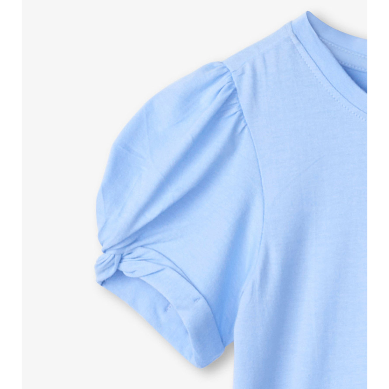 Hatley Vista Blue Twisted Sleeve Top-HATLEY-Little Giant Kidz