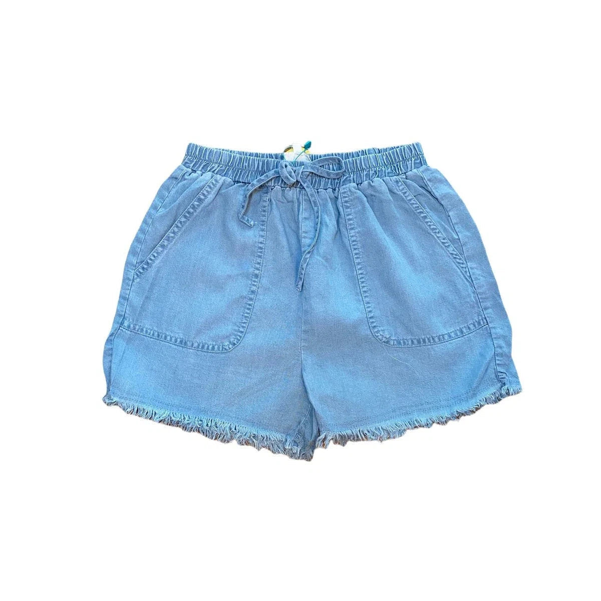 Hayden Girls Distressed Hem Patch Pocket Shorts-HAYDEN GIRLS-Little Giant Kidz
