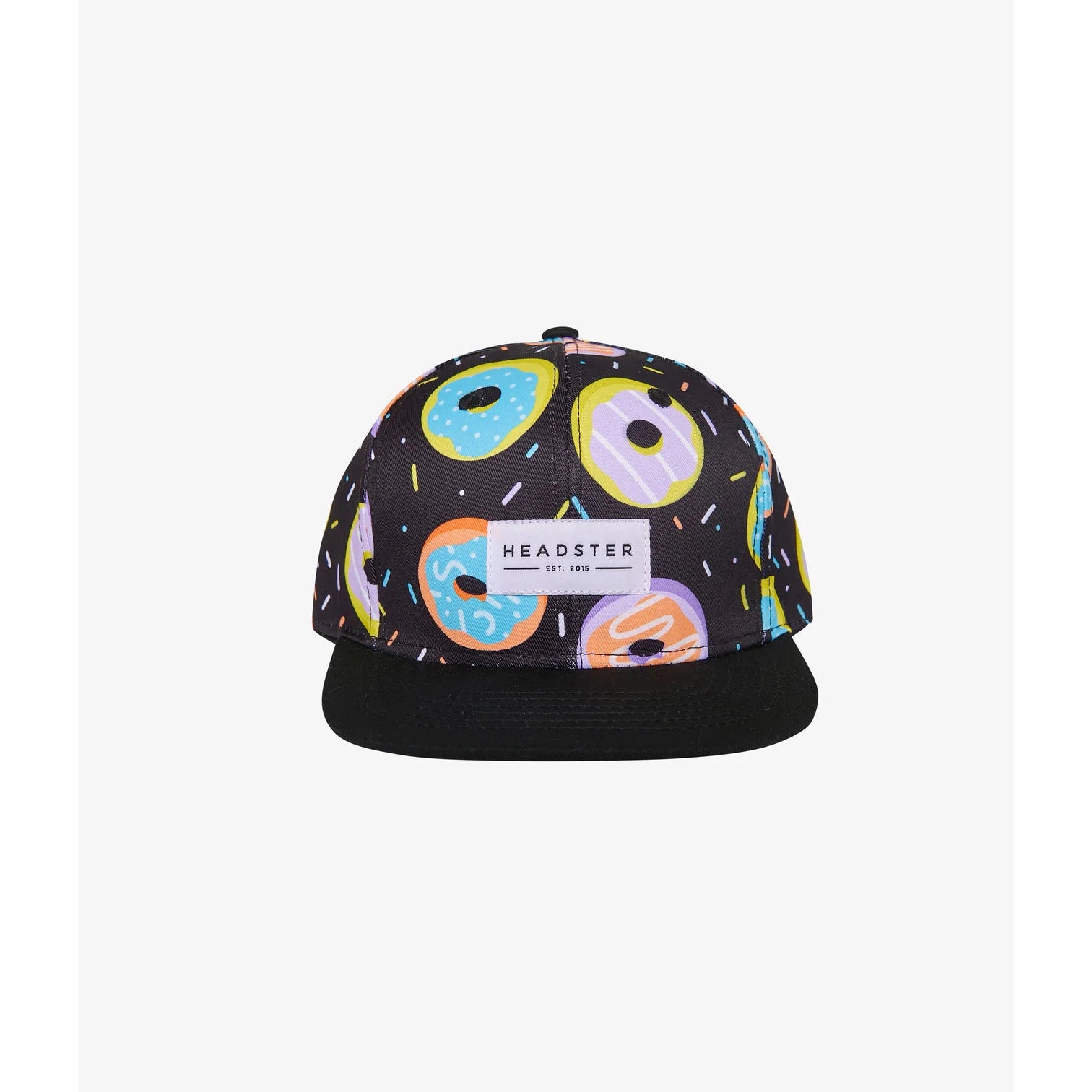 Headster Kids Duh Donut Black Snapback-Headster Kids-Little Giant Kidz