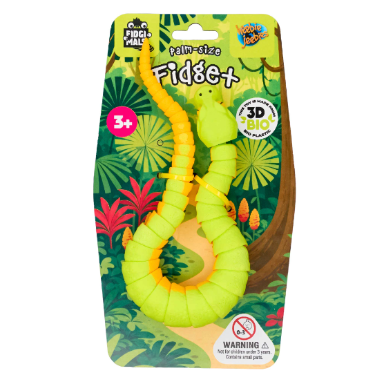 Heebie Jeebies Palm Fidget Green Tree Snake-Heebie Jeebies-Little Giant Kidz