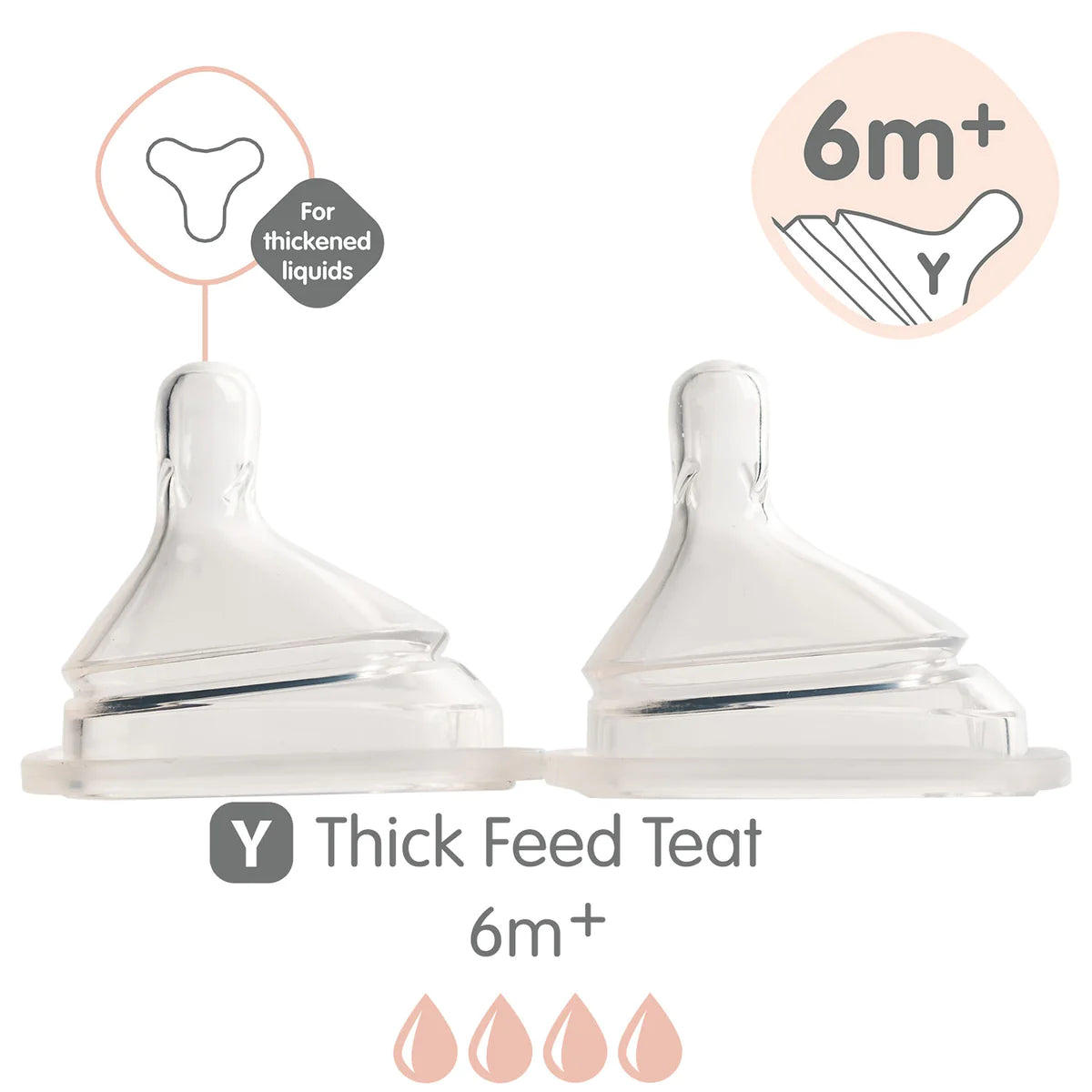 Hegen Nipple Thick Flow - 2 Pack-Hegen USA-Little Giant Kidz