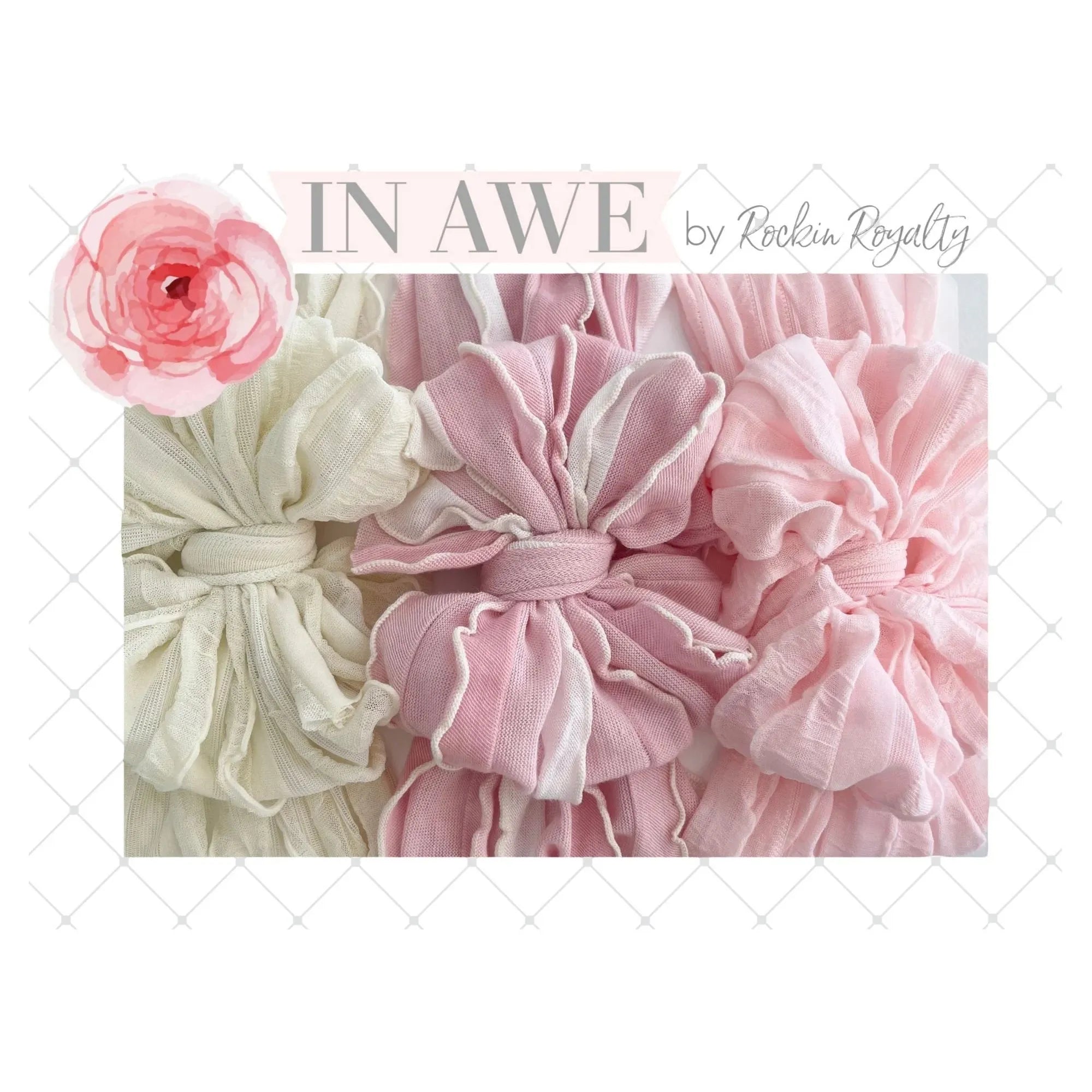 In Awe Couture Headband 3 pack set - Tickled Pink-IN AWE COUTURE-Little Giant Kidz
