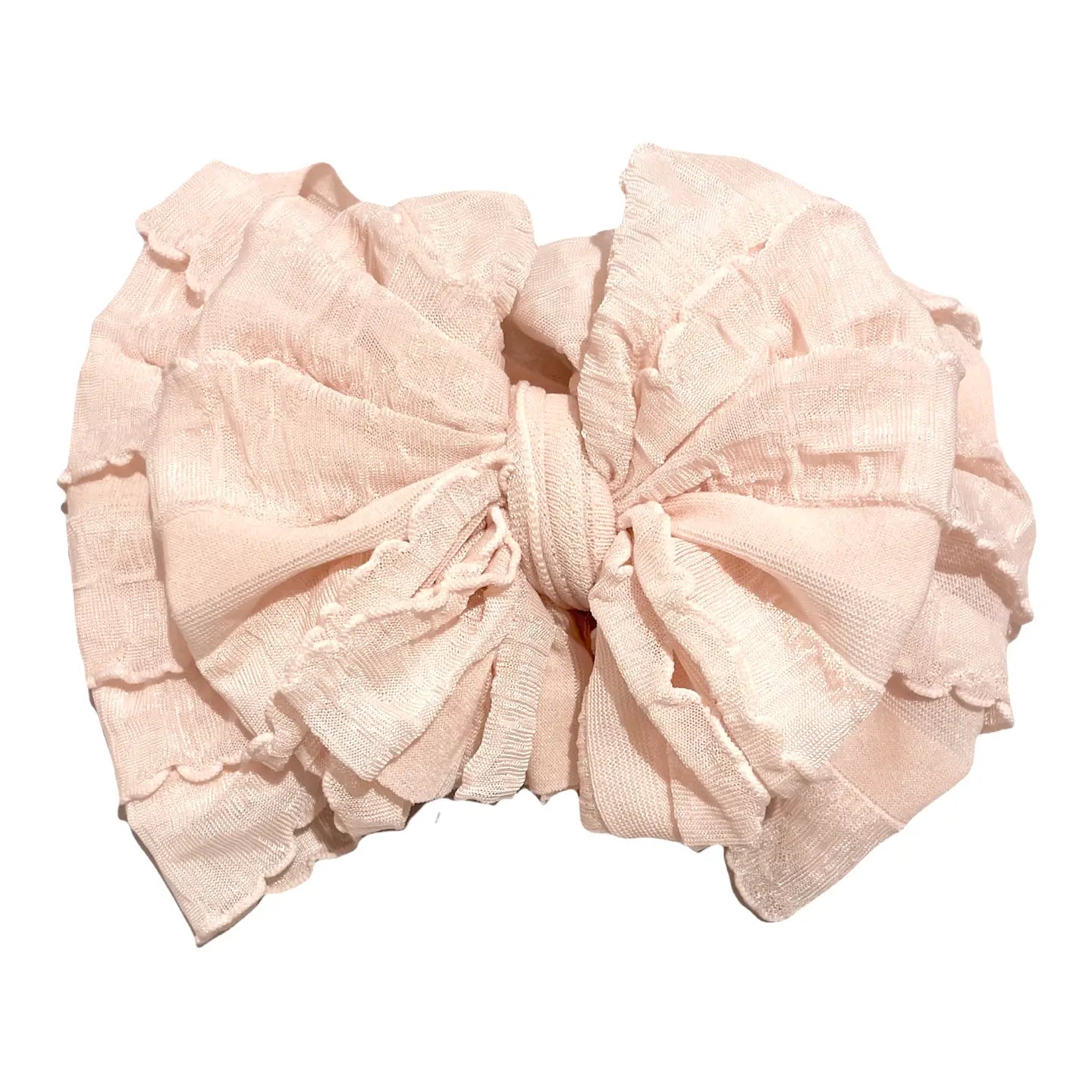 In Awe Couture Peachy Keen Ruffle Headband-IN AWE COUTURE-Little Giant Kidz