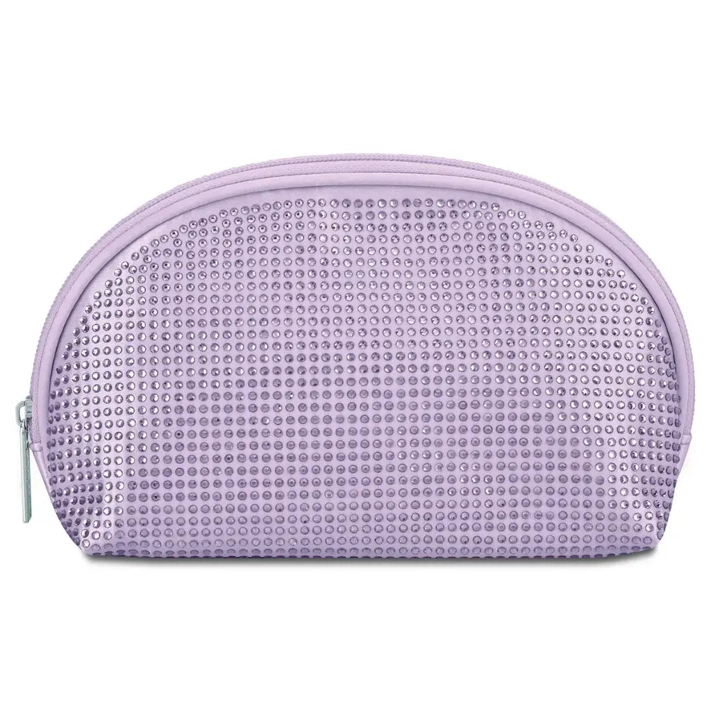 Iscream Lavender Rhinestone Oval Cosmetic Bag-Iscream-Little Giant Kidz