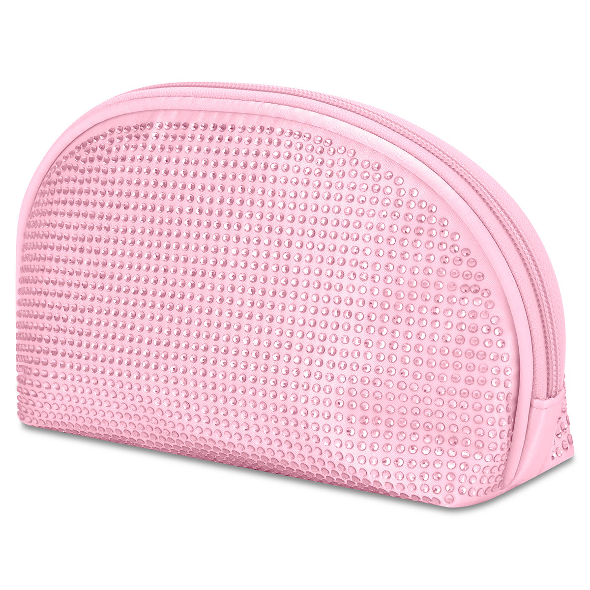 Iscream Pink Rhinestone Oval Cosmetic Bag-Iscream-Little Giant Kidz