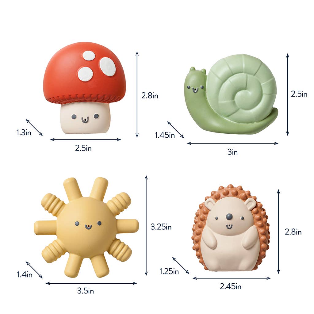 Itzy Ritzy - Itzy Squirt™ 4-pack of Soft Bath Toys-Itzy Ritzy-Little Giant Kidz