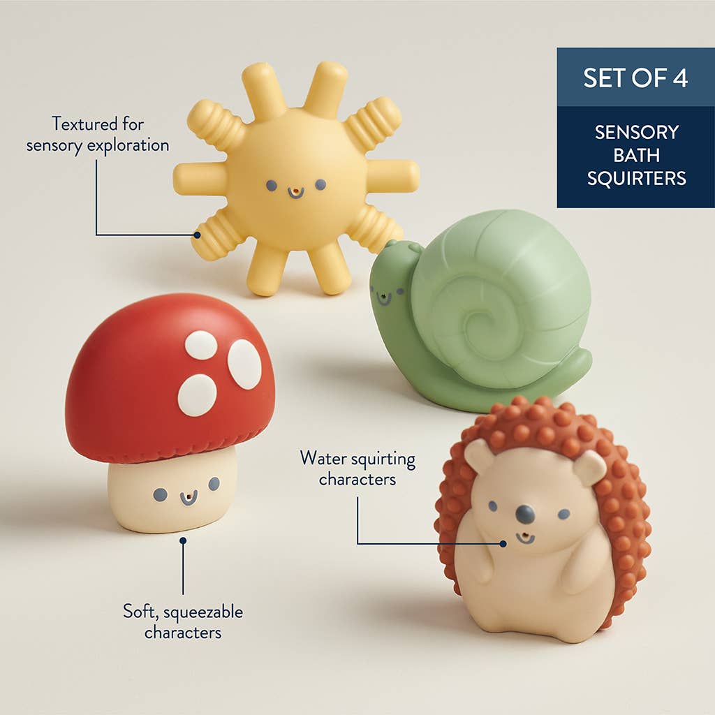 Itzy Ritzy - Itzy Squirt™ 4-pack of Soft Bath Toys-Itzy Ritzy-Little Giant Kidz