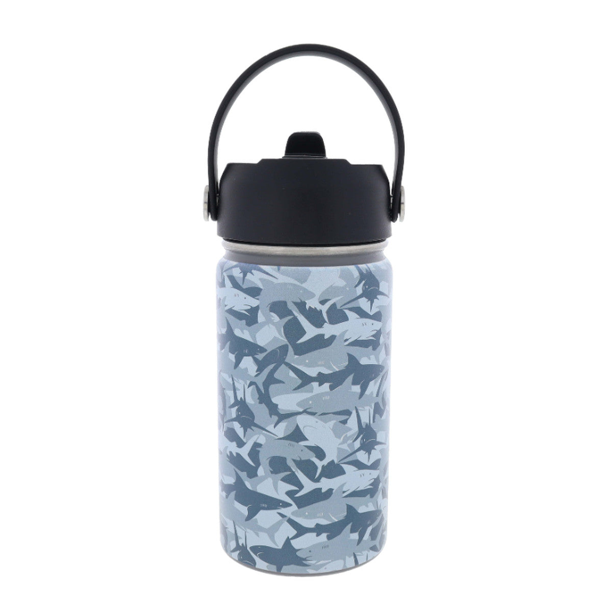 Jane Marie Kids A Shiver Of Sharks 12 Oz. Bottle With Straw Cap-JANE MARIE-Little Giant Kidz
