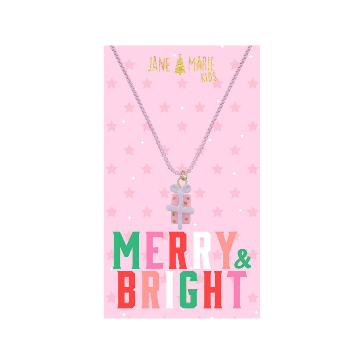 Jane Marie Kids Polymer Multi Pink Present Necklace