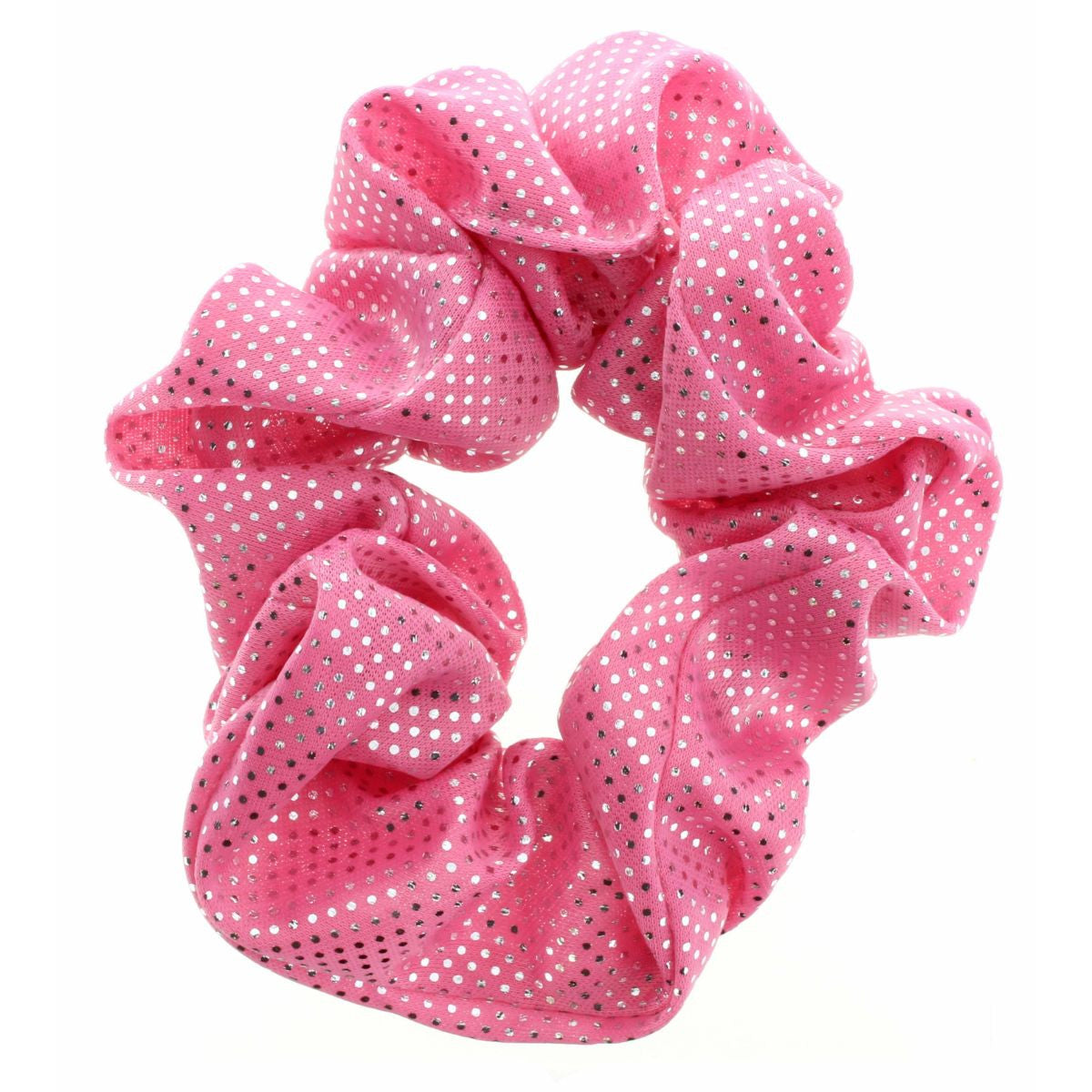 Jane Marie Kids Scrunchie - Pink With Metallic Dots-JANE MARIE-Little Giant Kidz