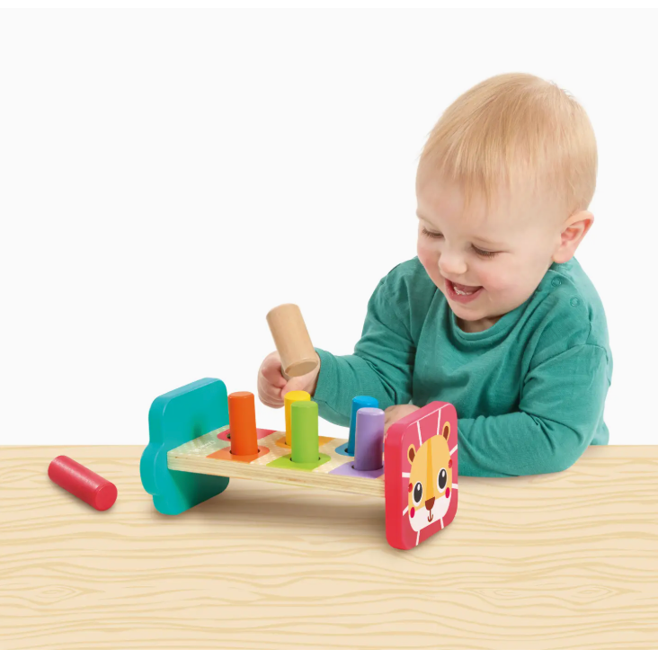 Jasey's Toy Chest Tap & Learn Wooden Hammer Bench-Jasey's Toy Chest-Little Giant Kidz
