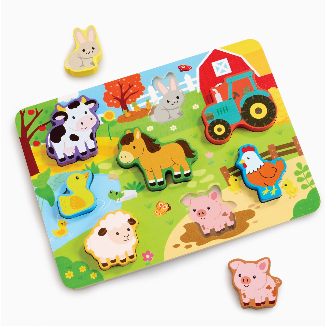 Jasey's Toy Chest Wooden Farm Puzzle & Play Pieces-Jasey's Toy Chest-Little Giant Kidz