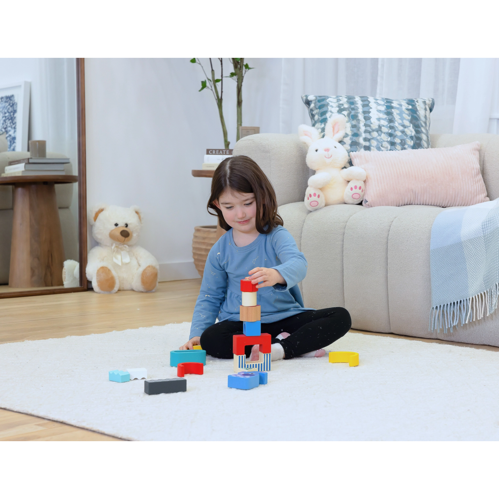 Jasey's Toy Chest Wooden Shape & Animal Blocks-Jasey's Toy Chest-Little Giant Kidz