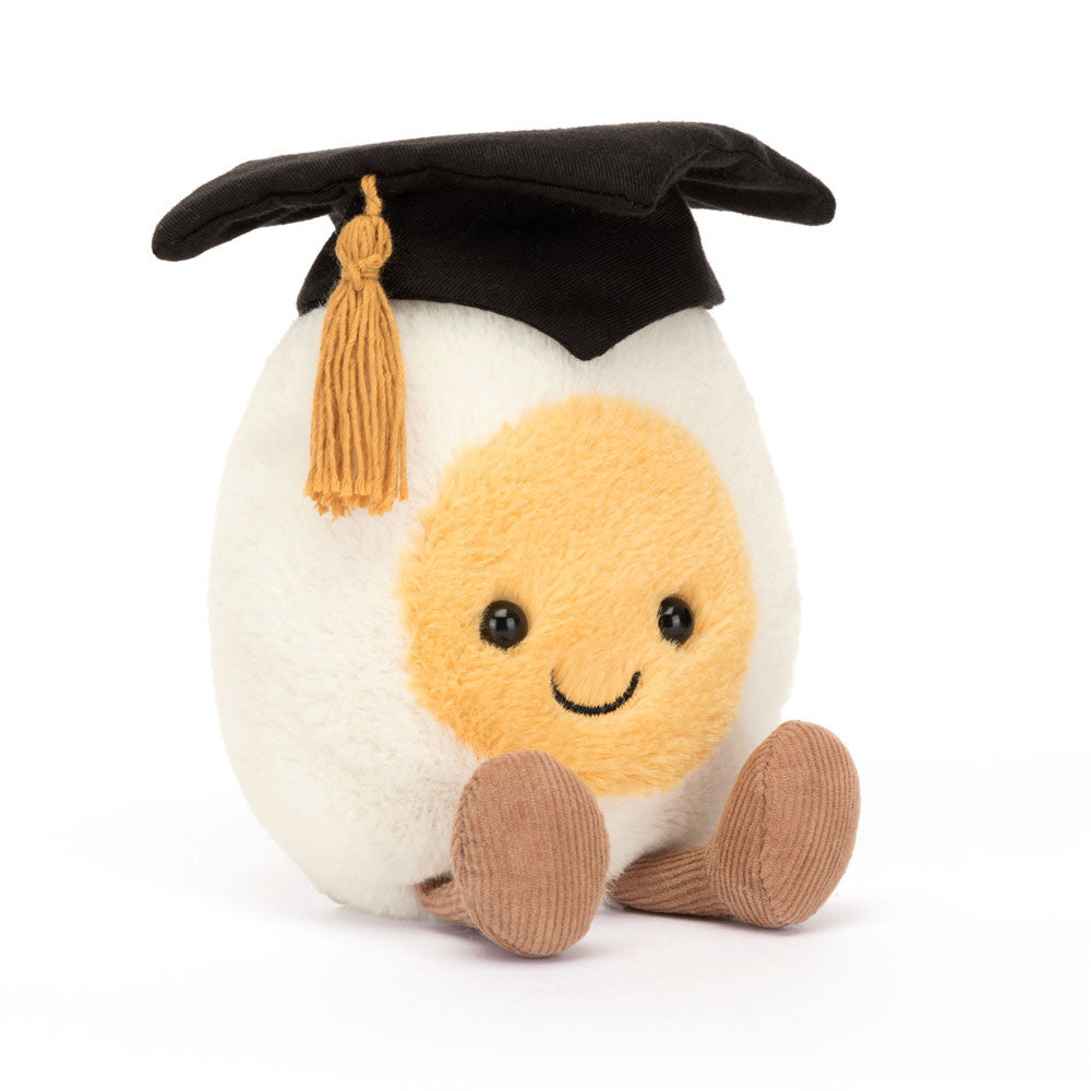 JellyCat Amuseables Boiled Egg Graduation-JellyCat-Little Giant Kidz