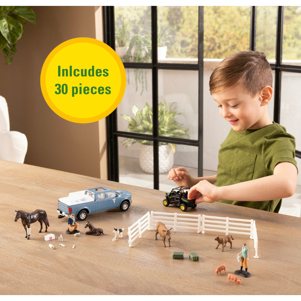 John Deere 1:32 On the Farm Vet Set-JOHN DEERE-Little Giant Kidz