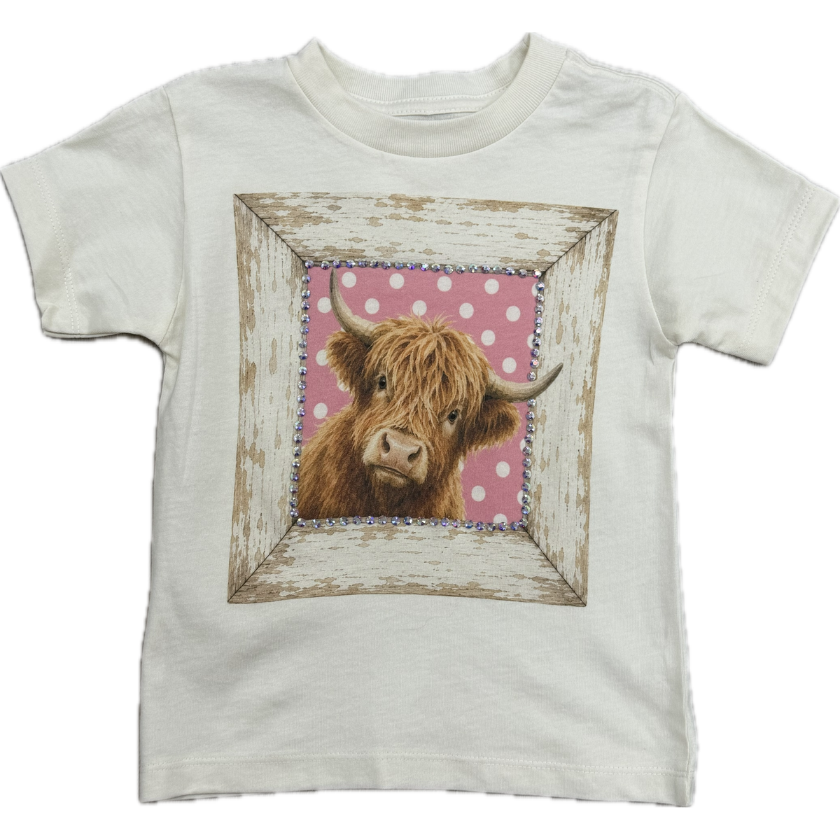 Keep It Gypsy Cow Polka Dot Frame- Cream-Little Giant Kidz-Little Giant Kidz