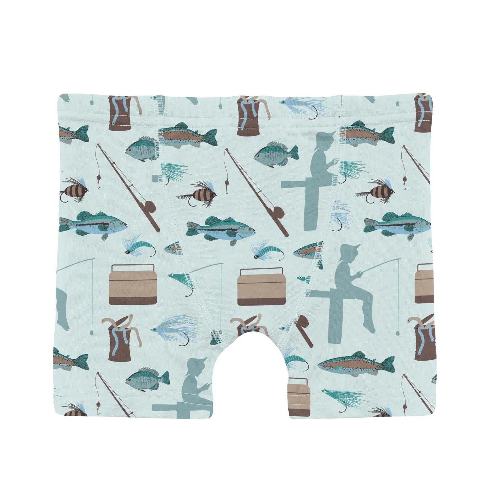 Kickee Pants Boy's Boxer Brief- Fresh Air Fishing-Kickee Pants-Little Giant Kidz