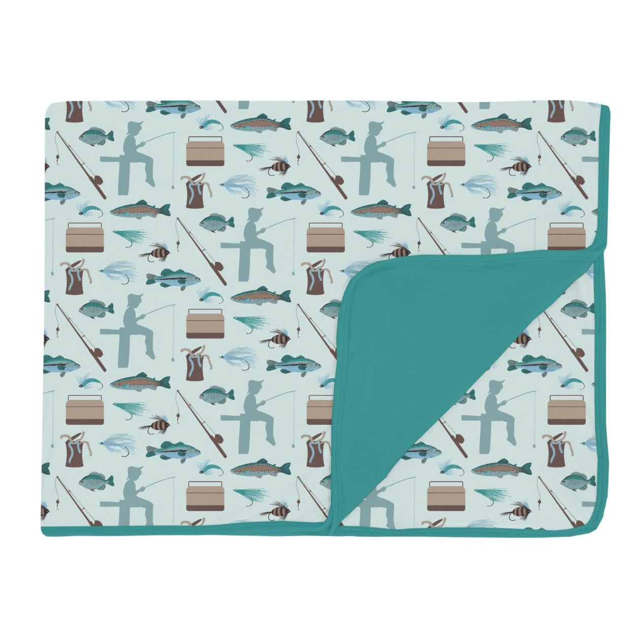 Kickee Pants Toddler Blanket- Fresh Air Fishing-Kickee Pants-Little Giant Kidz
