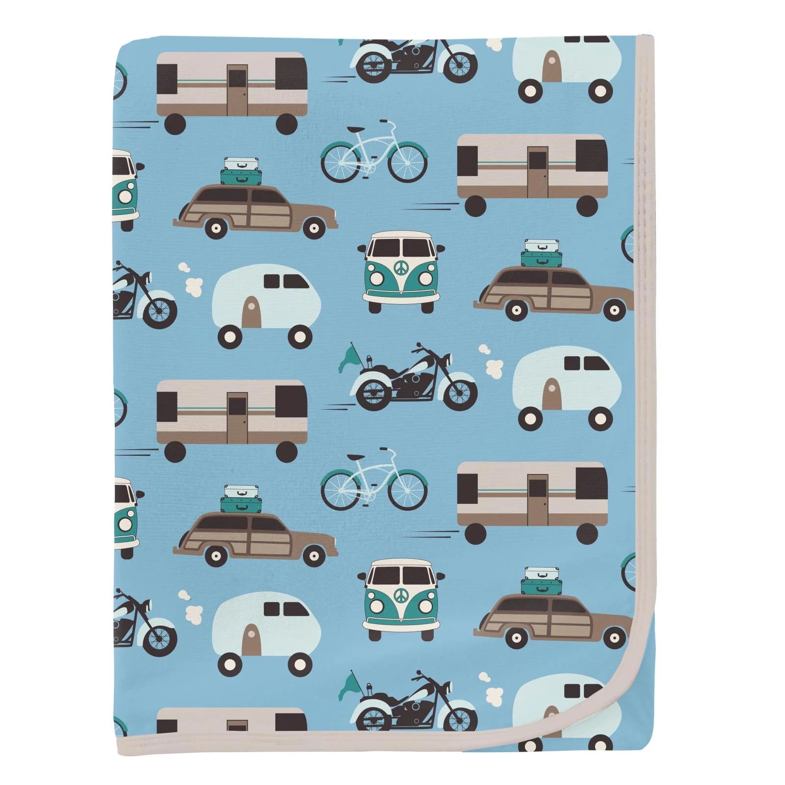 Kickee Pants Toddler Blanket- Seaside Blue On the Way-Kickee Pants-Little Giant Kidz