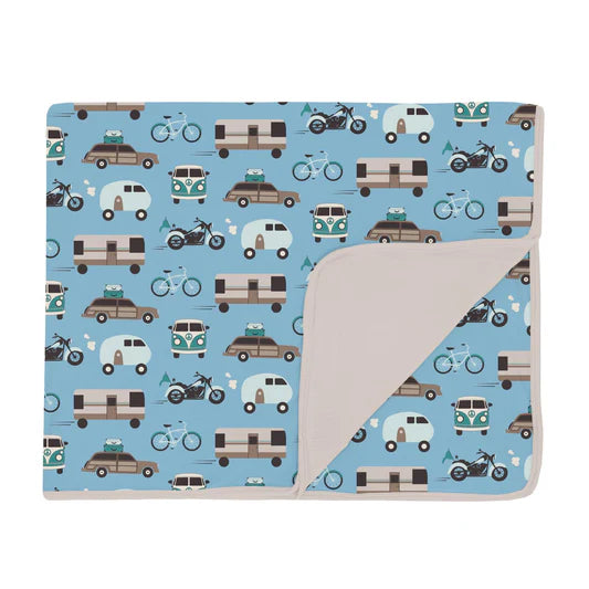 Kickee Pants Toddler Blanket- Seaside Blue On the Way-Kickee Pants-Little Giant Kidz