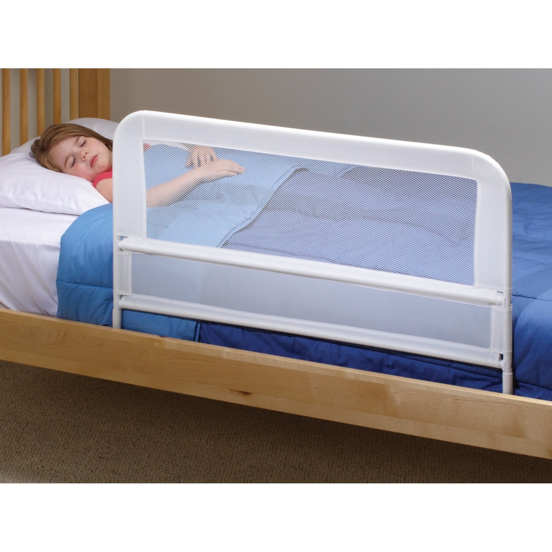 KidCo. Children’s White Mesh Bed Rail Telescopic-Kidco-Little Giant Kidz