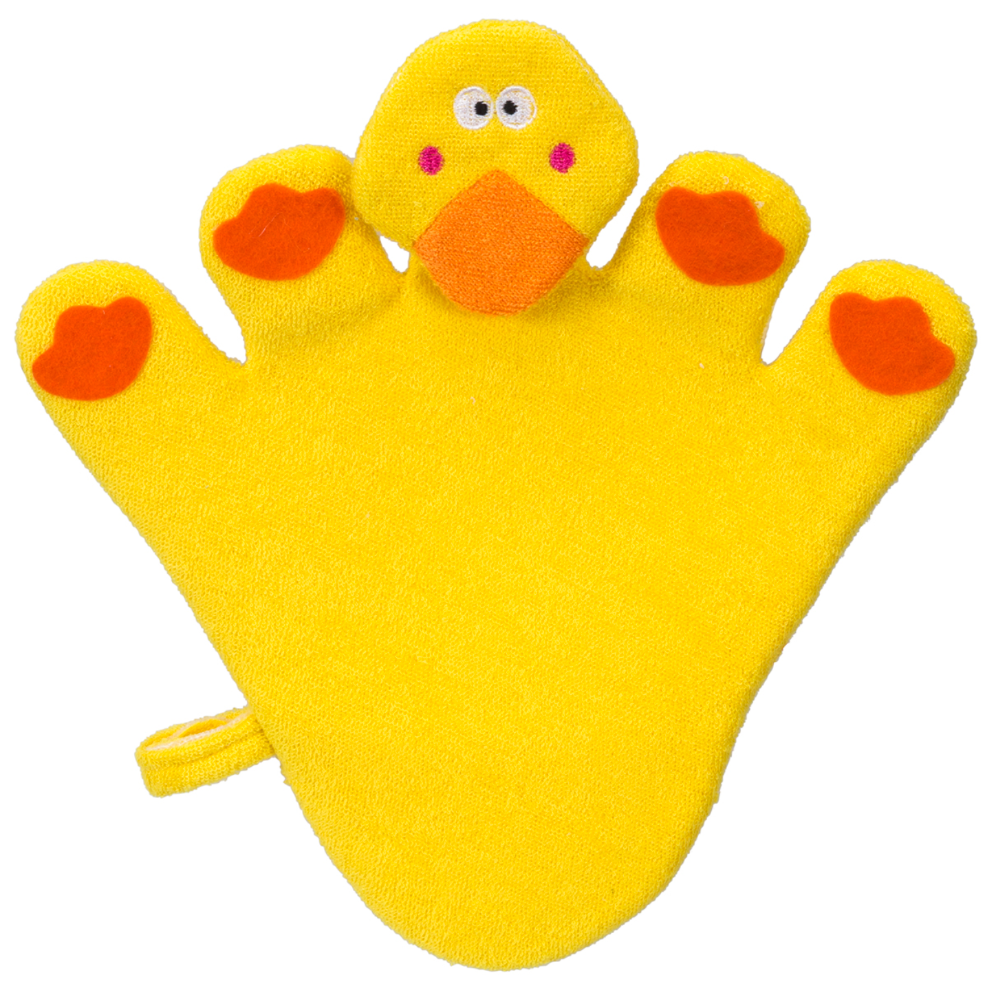 Kingsley Bath Time Buddies Terry Bath Glove - Duck-KINGSLEY FOR KIDS-Little Giant Kidz