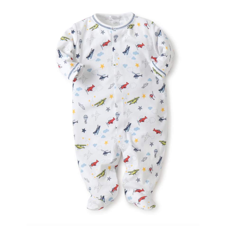 Kissy Kissy Aviators Print Footie-Kissy Kissy-Little Giant Kidz