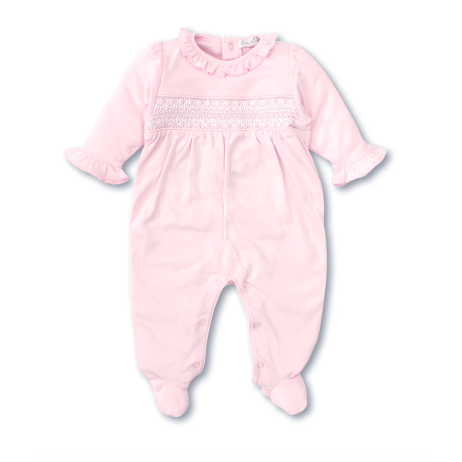 Kissy Kissy Charmed Footie with Hand Smocking-Kissy Kissy-Little Giant Kidz