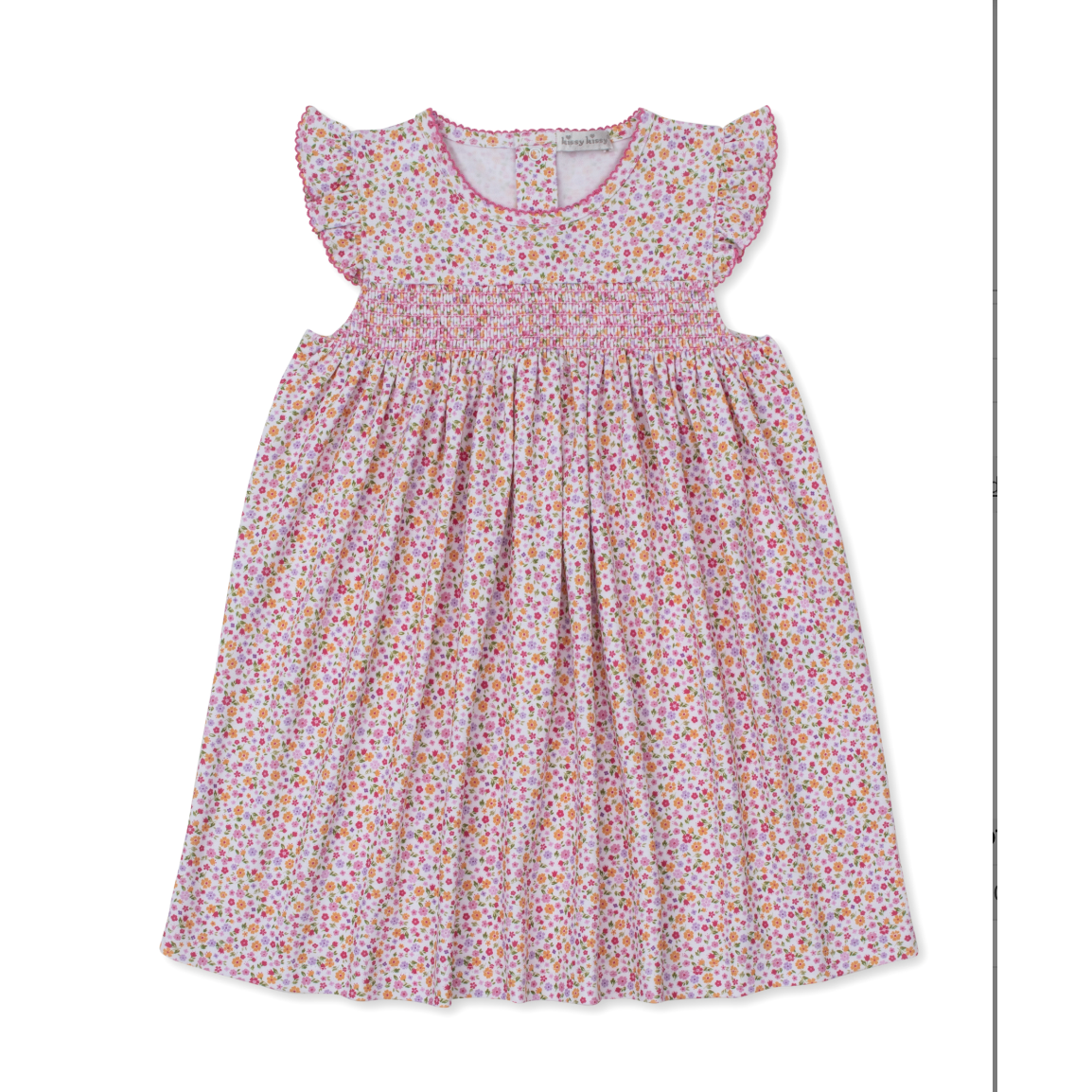 Kissy Kissy Dress- Smocking Blossoming Bows-Kissy Kissy-Little Giant Kidz