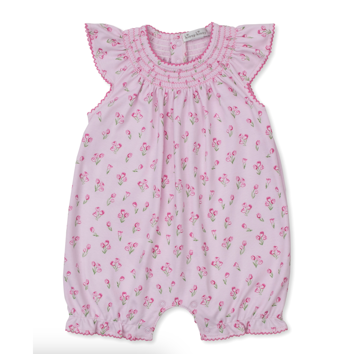 Kissy Kissy Short Playsuit- Timeless Tulips-Kissy Kissy-Little Giant Kidz