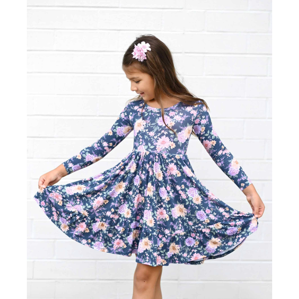LEV Baby Anna Twirl Dress-LEV Baby-Little Giant Kidz