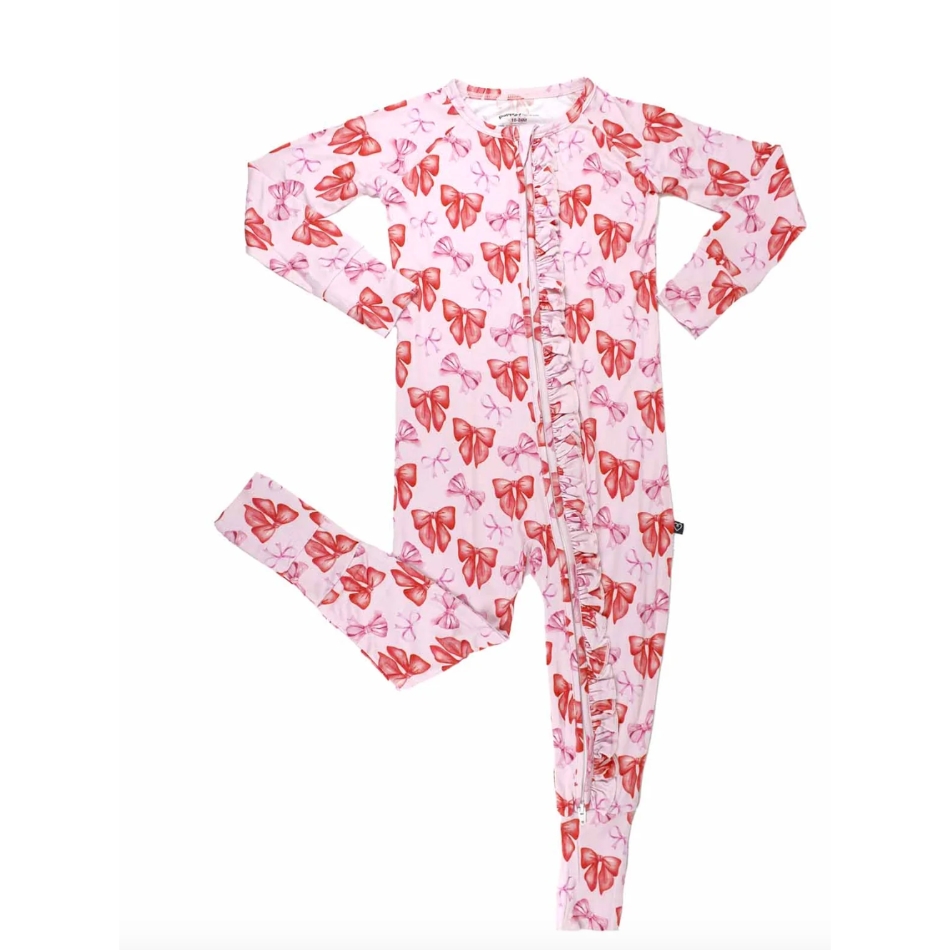 LEV Baby Catalina Ruffled "Poppy" Convertible Romper-LEV Baby-Little Giant Kidz