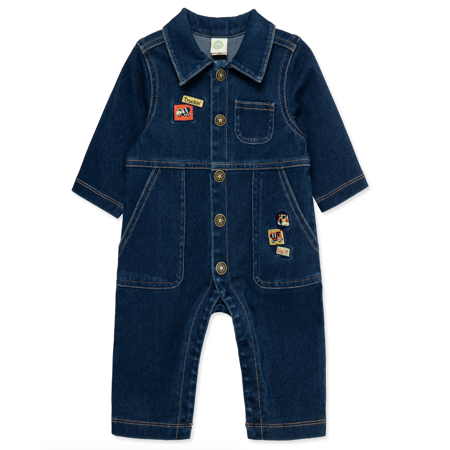 LITTLE ME Construction Coverall-LITTLE ME-Little Giant Kidz