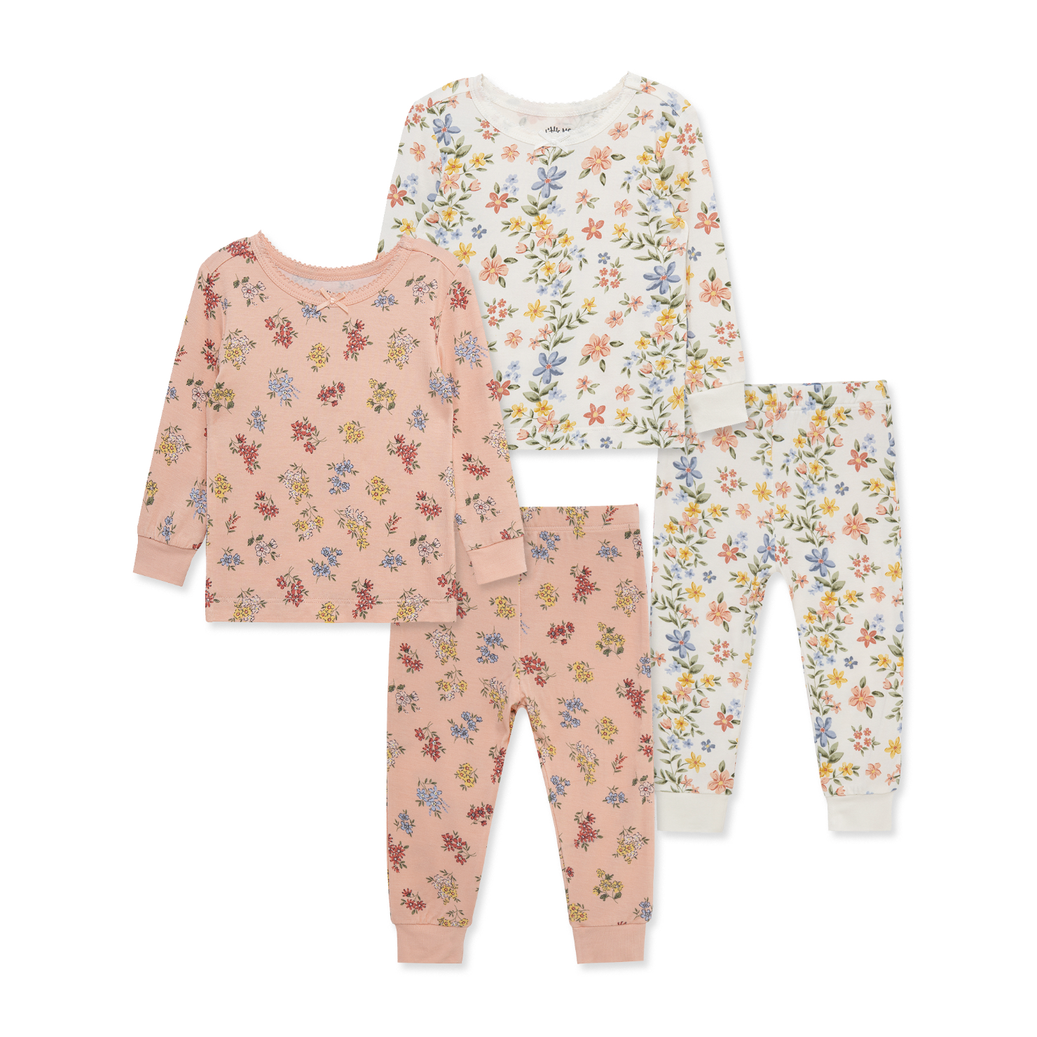 LITTLE ME Garden 4Pc Bamboo PJ-LITTLE ME-Little Giant Kidz