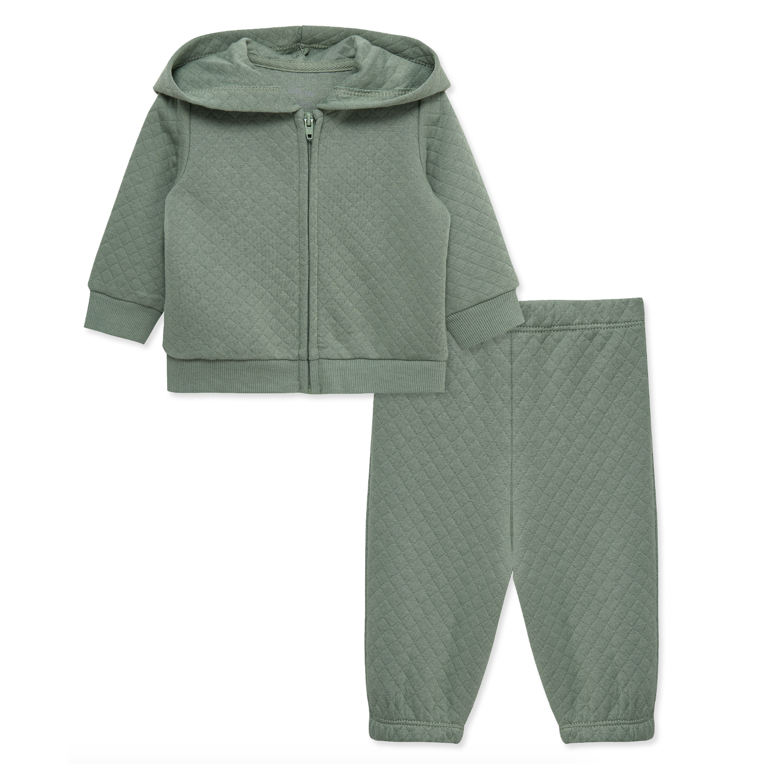 LITTLE ME Green Quilt Jacket Set-LITTLE ME-Little Giant Kidz