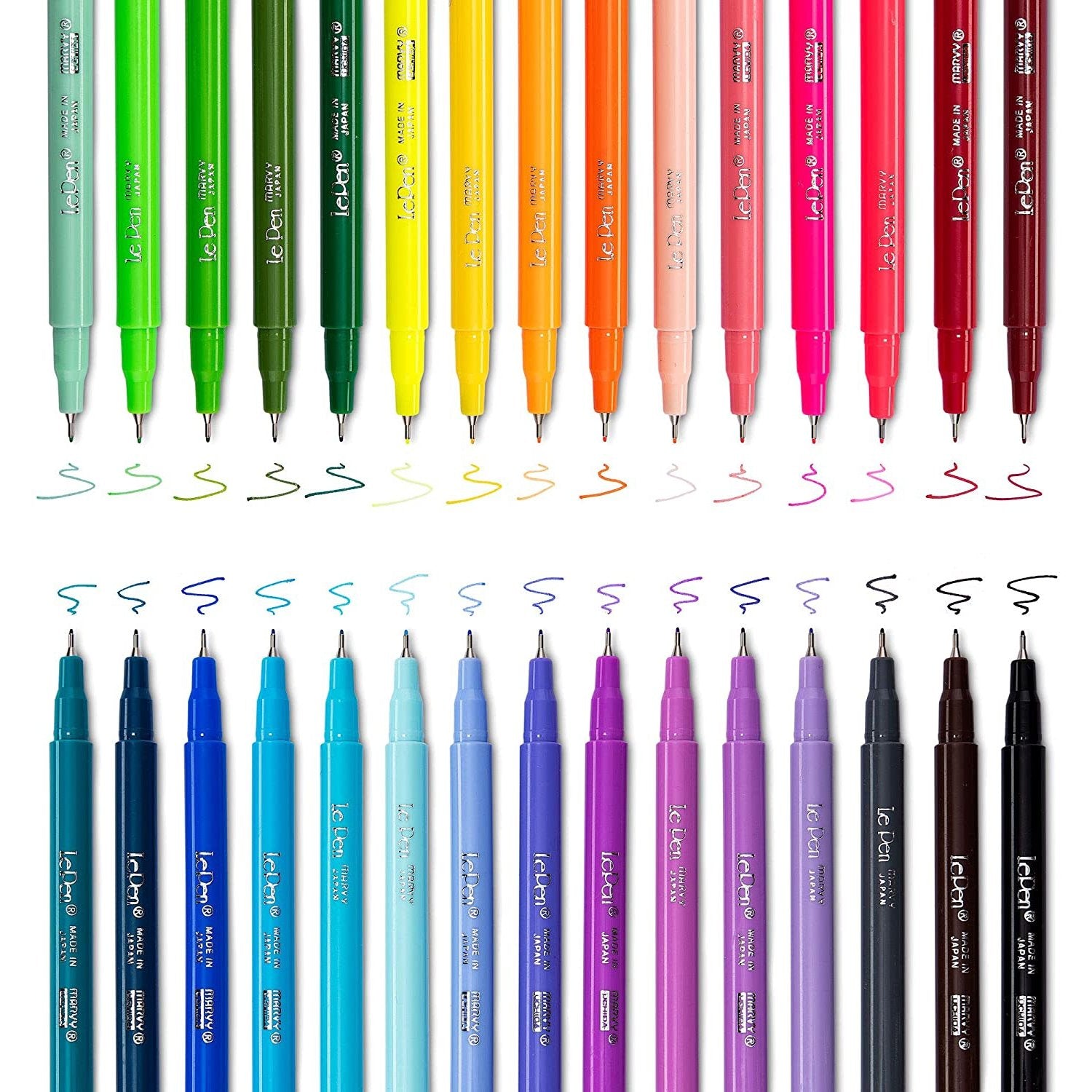Le Pens Multicolor Set - 0.3mm Fine Point Pens - Smudge Proof Ink - 30 Count - Basic, Neon and Pastel Colors-Montrose Colors, Inc.-Little Giant Kidz