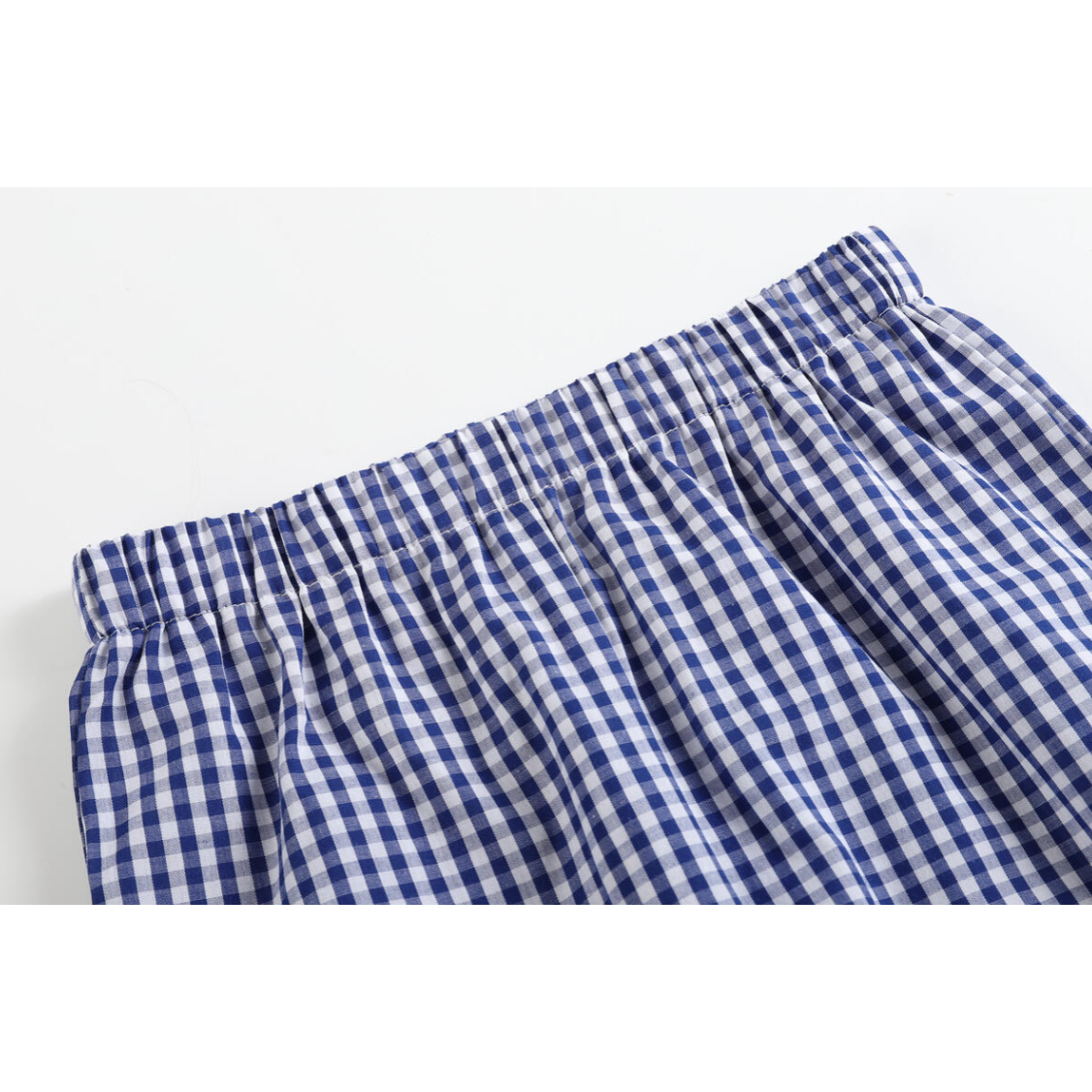 Lil Cactus Boys Blue Gingham USA Flag T-Shirt and Shorts-Lil Cactus-Little Giant Kidz