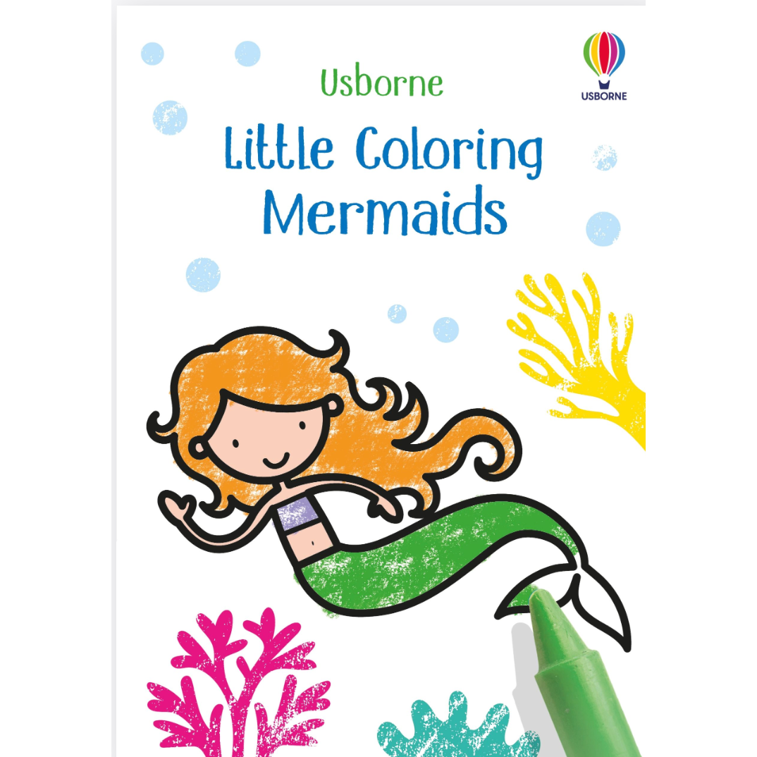 Little Coloring Mermaids :Usborne-HARPER COLLINS PUBLISHERS-Little Giant Kidz