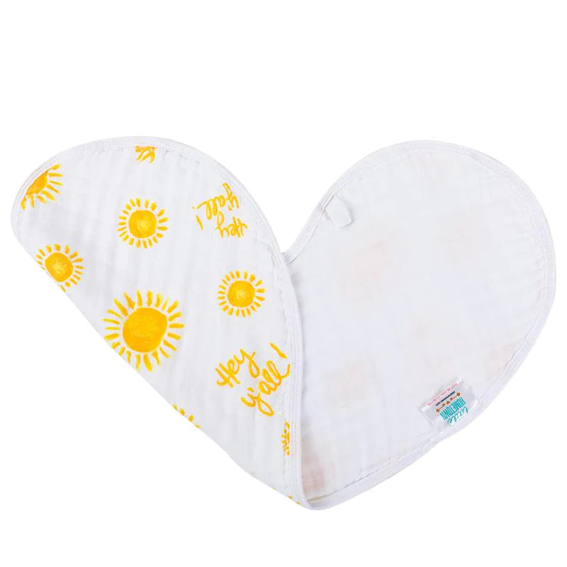 Little Hometown Hey Y'all Burp Cloth & Bib Combo-Little Hometown-Little Giant Kidz