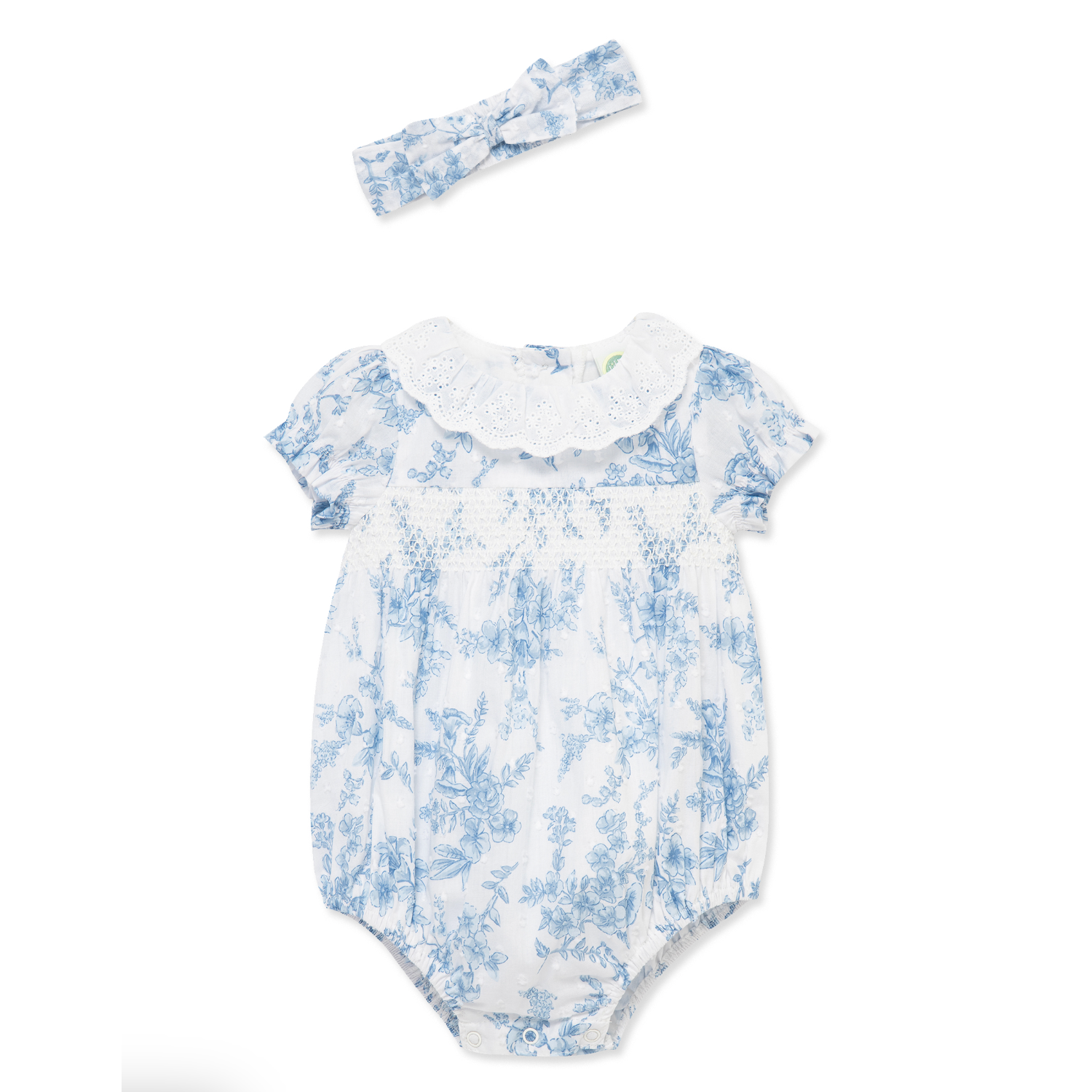 Little Me Bubble- Blue Floral-LITTLE ME-Little Giant Kidz