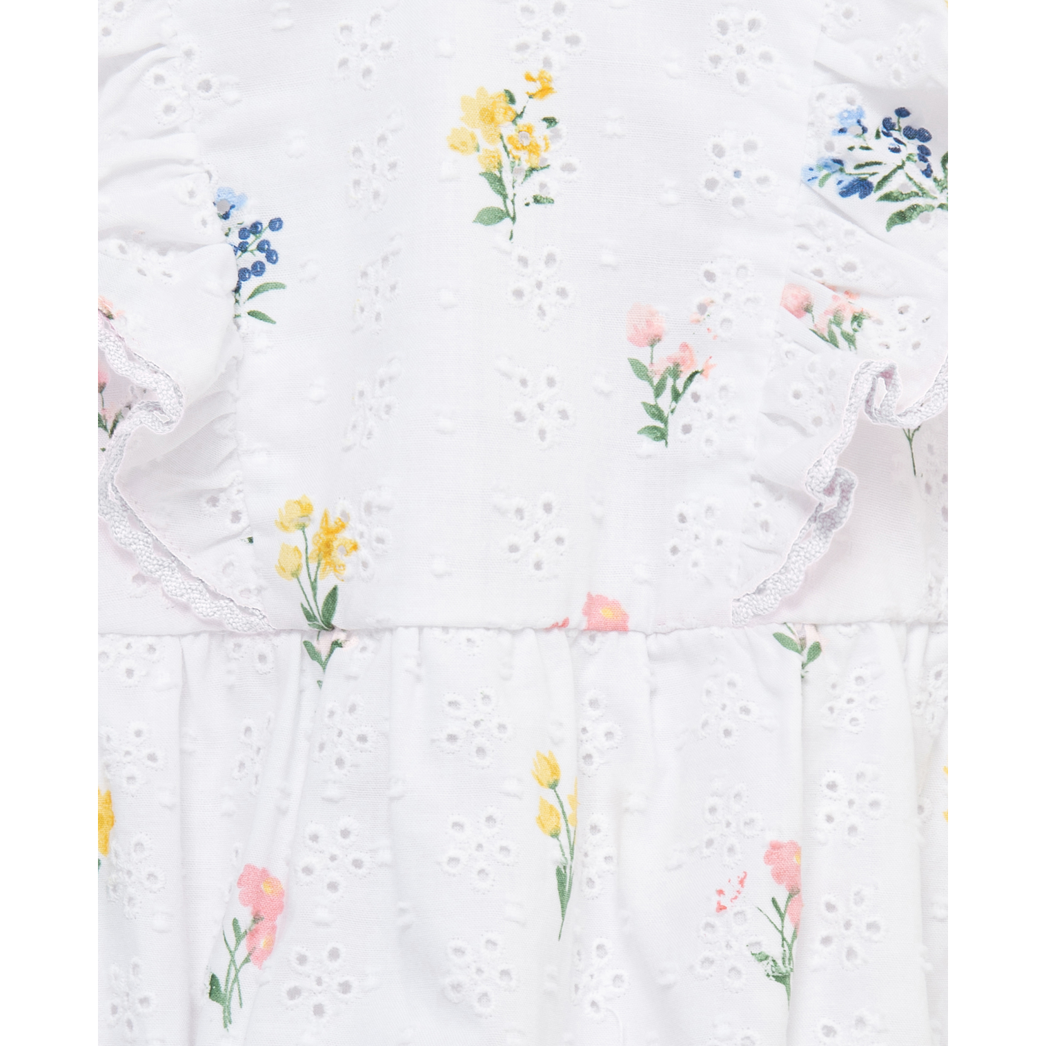 Little Me Bubble- Eyelet Floral-LITTLE ME-Little Giant Kidz