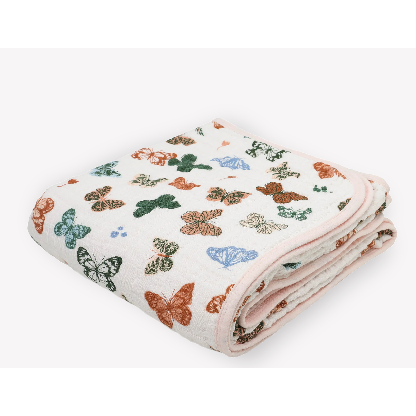 Little Unicorn Original Cotton Muslin Quilt - Butterflies-LITTLE UNICORN-Little Giant Kidz