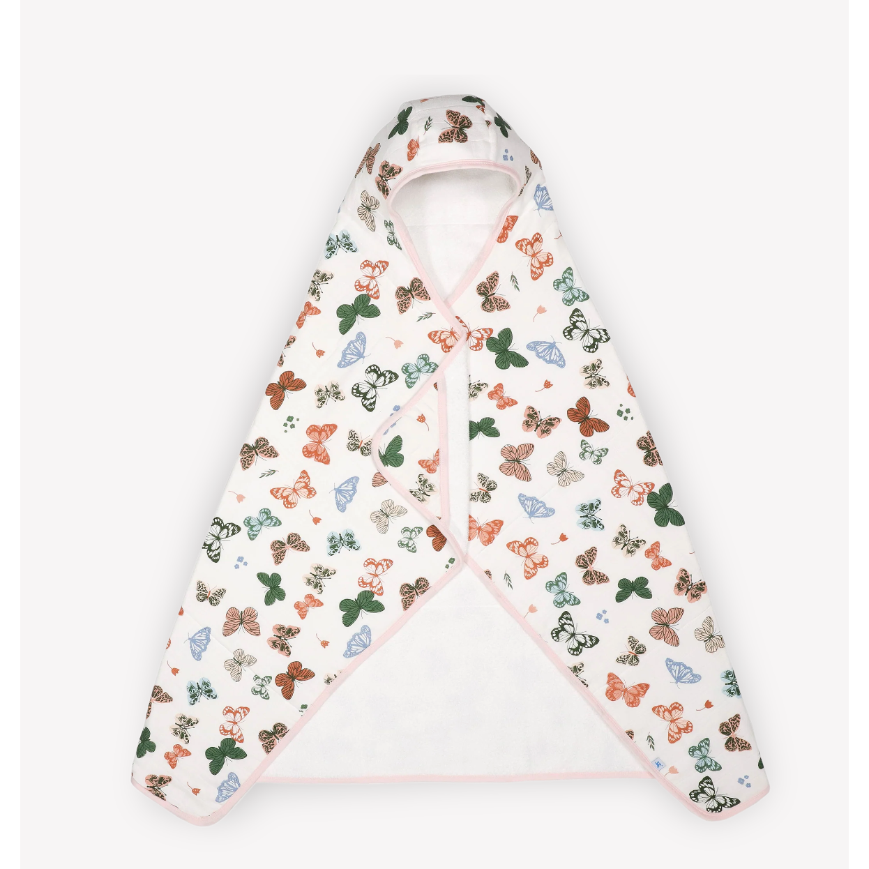 Little Unicorn Toddler Hooded Towel - Butterflies-LITTLE UNICORN-Little Giant Kidz