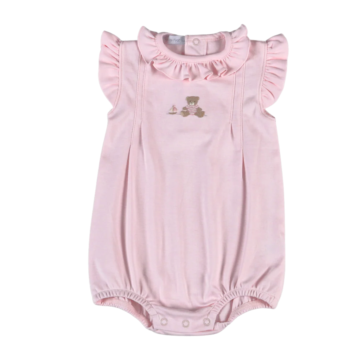 Loren Hand Embroidery Bubble- Pink Mariner Bear-Baby Loren-Little Giant Kidz