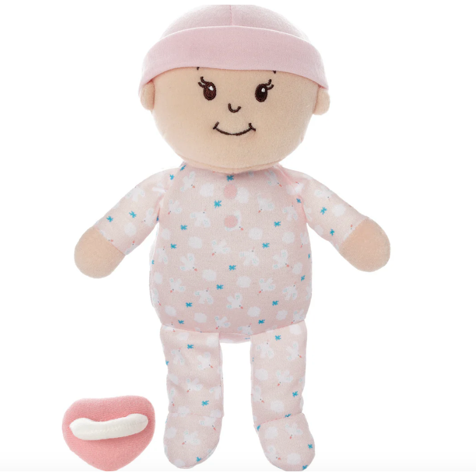 Love, Stella My First Doll Peach & Bassinet-MANHATTAN TOY-Little Giant Kidz