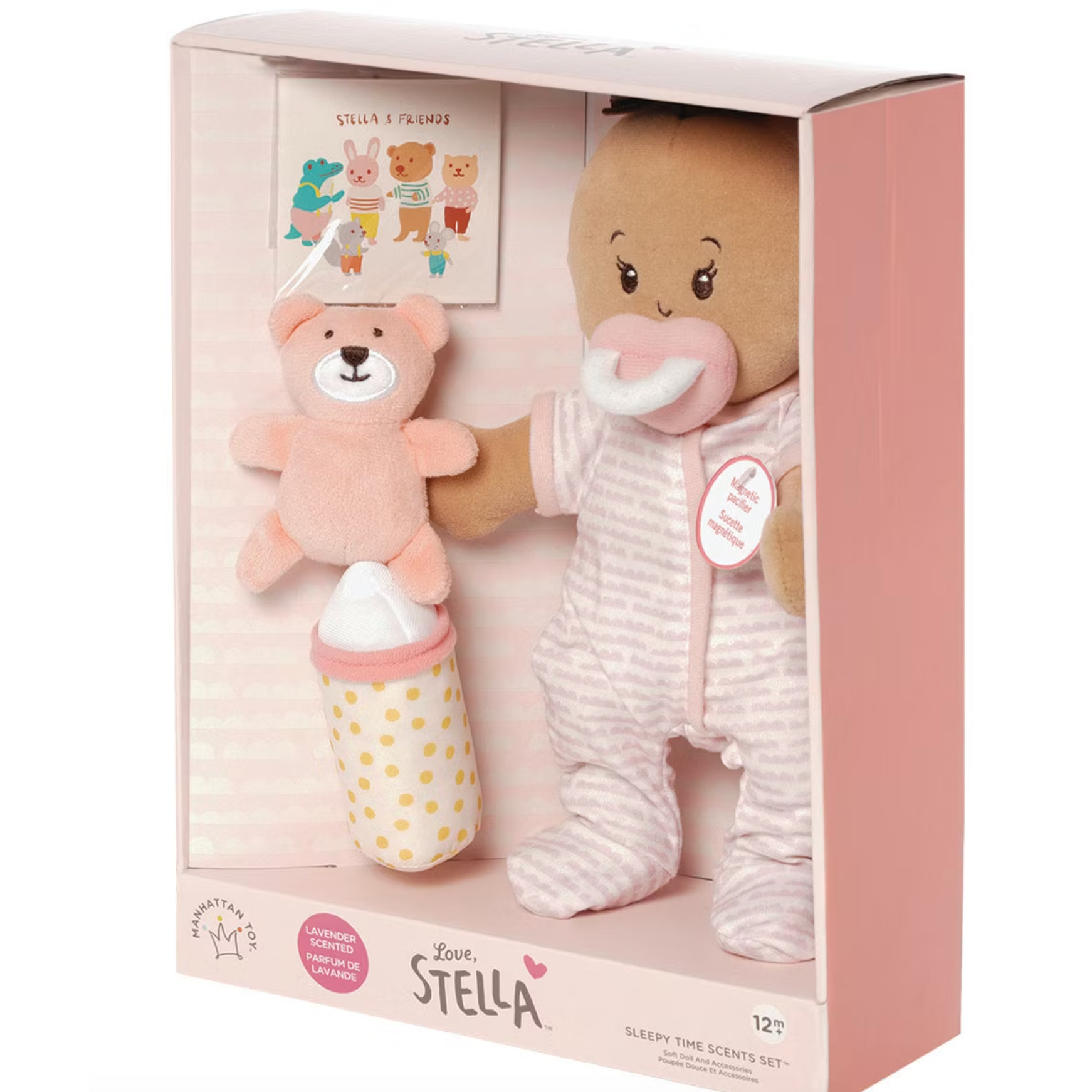 Love, Stella Sleepy Time Set Beige Doll with Brown Tuft-MANHATTAN TOY-Little Giant Kidz
