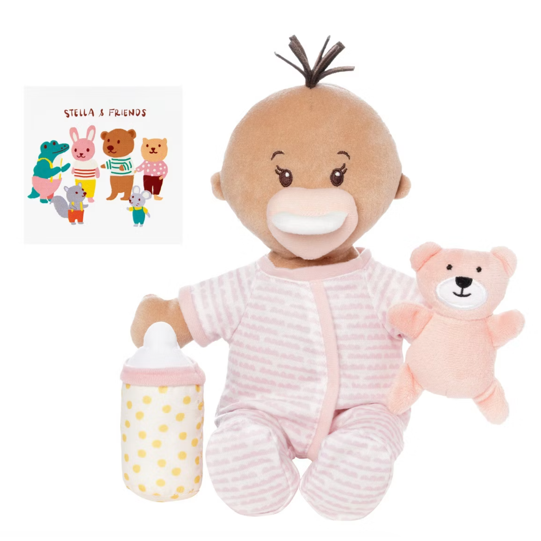 Love, Stella Sleepy Time Set Beige Doll with Brown Tuft-MANHATTAN TOY-Little Giant Kidz