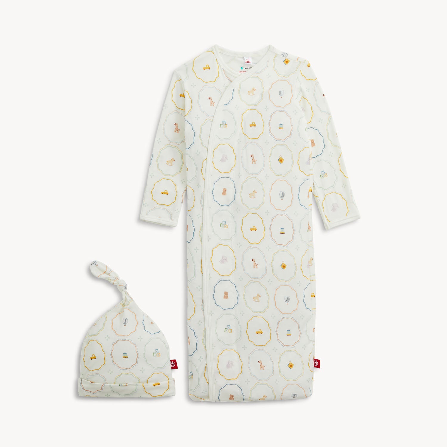 MAGNETIC ME Nursery Magic Cream Modal Gown+Hat Set-MAGNETIC ME-Little Giant Kidz