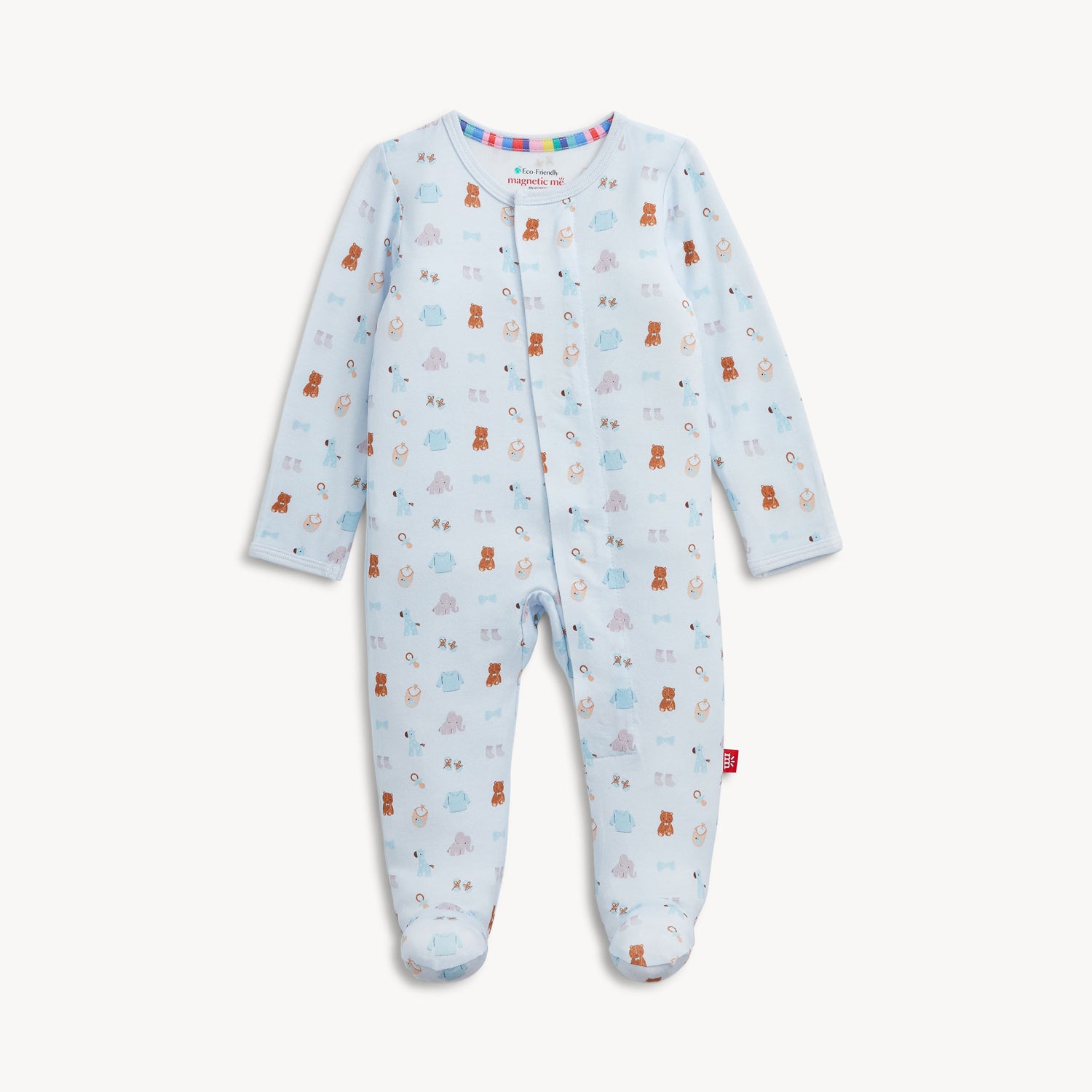 MAGNETIC ME Nursery Nostalgia Blue Modal Footie-MAGNETIC ME-Little Giant Kidz